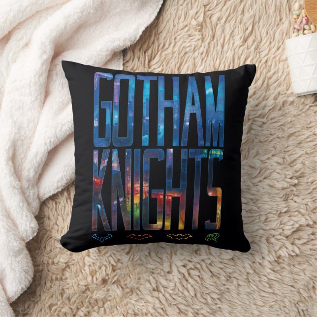Gotham Knight City Lettering Kudde (Filt)
