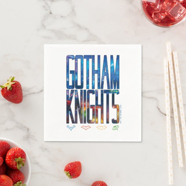 Gotham Knight City Lettering Pappersservett (Insitu)