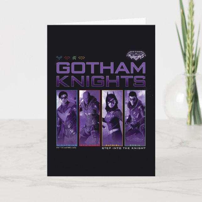 Gotham Knight Hero Panels Kort (Framsida)