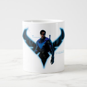 Gotham Knight Nightwing i Logotyp Jumbo Mugg