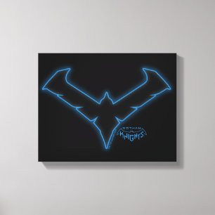 Gotham Knight Nightwing Logotyp Canvastryck