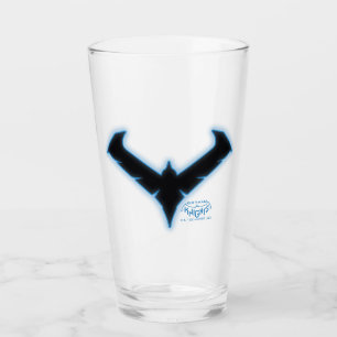 Gotham Knight Nightwing Logotyp Glaskopp
