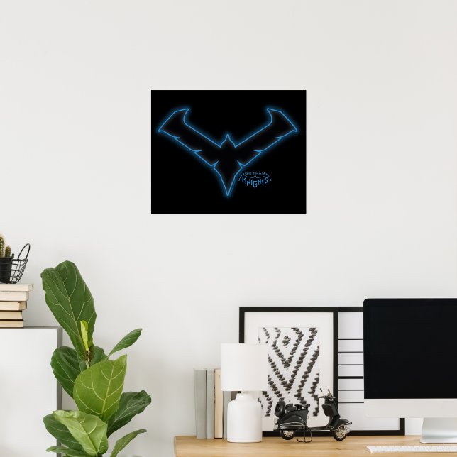 Gotham Knight Nightwing Logotyp Poster (Hemmakontoret)