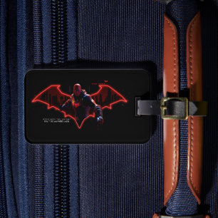 Gotham Knight Red Huva i Logotyp Bagagebricka