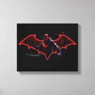Gotham Knight Red Huva i Logotyp Canvastryck