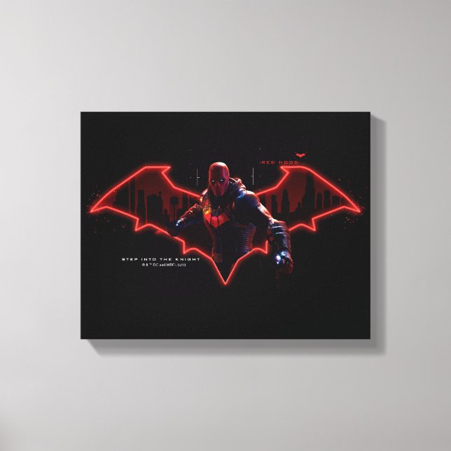 Gotham Knight Red Huva i Logotyp Canvastryck (Framsida)
