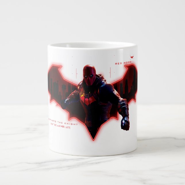 Gotham Knight Red Huva i Logotyp Jumbo Mugg (Framsidan)