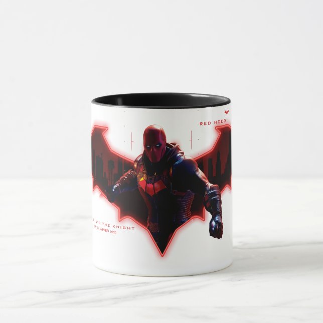 Gotham Knight Red Huva i Logotyp Mugg (Center)