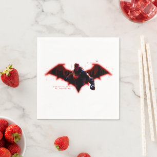 Gotham Knight Red Huva i Logotyp Pappersservett