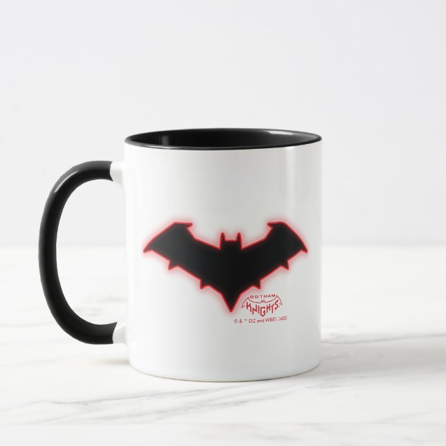 Gotham Knight Red Huva Logotyp Mugg (Vänster)