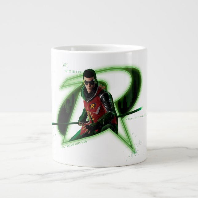 Gotham Knight Robin i Logotyp Jumbo Mugg (Framsidan)