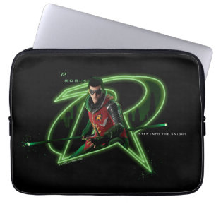 Gotham Knight Robin i Logotyp Laptop Fodral