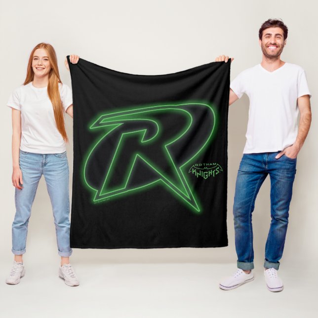 Gotham Knight Robin Logotyp Fleecefilt (På plats)