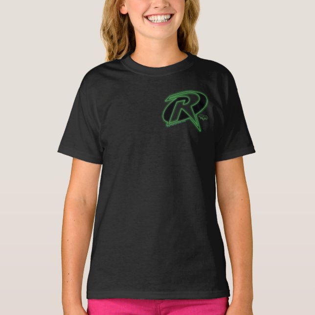 Gotham Knight Robin Logotyp T Shirt (Framsida)