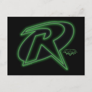 Gotham Knight Robin Logotyp Vykort