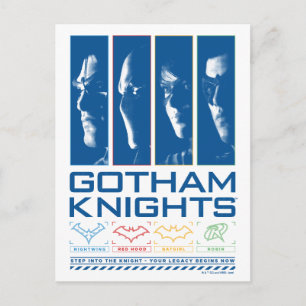 Gotham Knights Face Panels Vykort