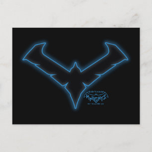 Gotham Knights Nightwing-logotyp Vykort