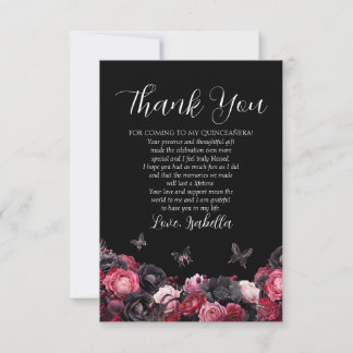 Gotham Rosa Red & Black Moody Quinceañera Tack Kort