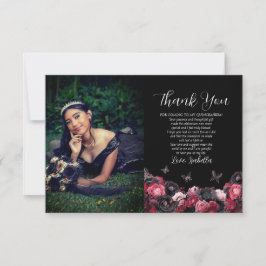 Gotham Rosa Red & Black Moody Quinceañera Tack Kort