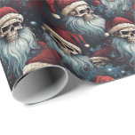 Gotham Santa Döskallars Black Blue Red jul Presentpapper<br><div class="desc">Gothic Santa Döskallars Gift Wrap - Black, Blue and Red | Unik jultomte i helgdag med vår gotin Santa Döskallars Gift Wrap i svart, blå och röd färg. Det här är inte för hjärtat, men det är perfekt för dem som vill visa sin unika smak under julsäsongen. Konstruktionen har Santa...</div>