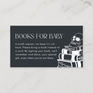 Gotham Skeleton Baby Shower Bokar för Baby Card Visitkort