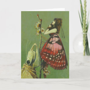 Gotham Surreal Moths Hälsning Card Kort