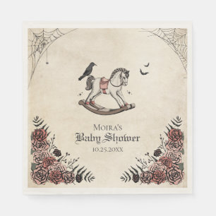 Gotham Vintage Rocking Horse Baby Shower Papper Pappersservett