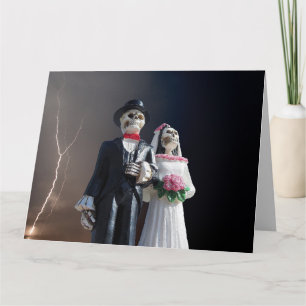 GOTHC SKELETONS BRÖLLOP FUNNY BIG GRATULERAR CARDS KORT