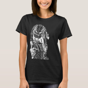 Gothcore Aesthetic Alien Predator Off-Center Gra T Shirt