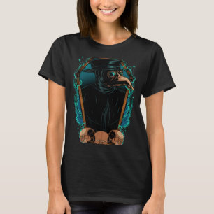Gothcore Steampunk Plague Doktor Dr. i Coffin Medi T Shirt