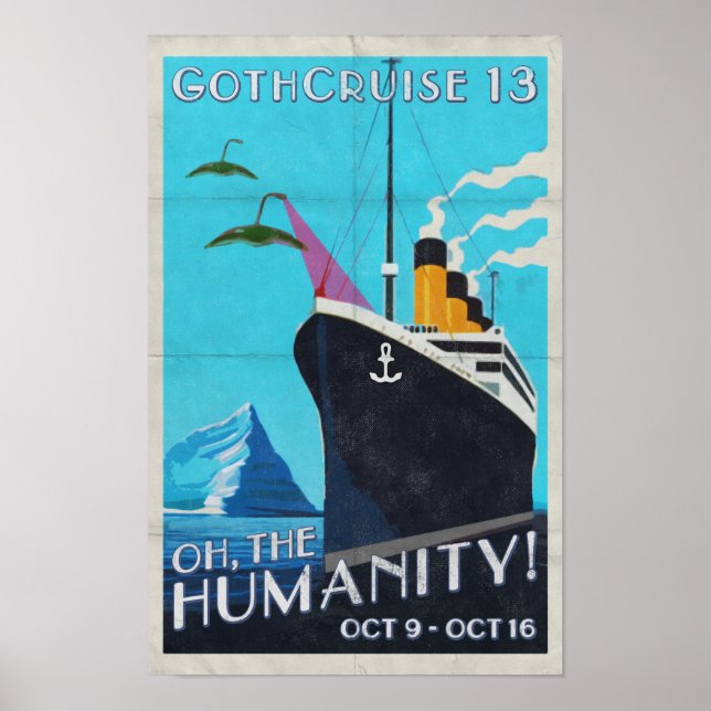 GothCruise 13: Oh The Humanity Wall Poster (Framsidan)