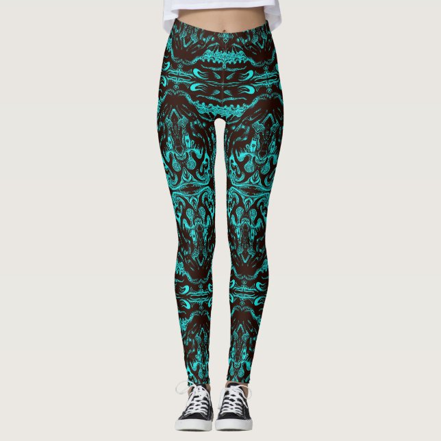 GotheeK-SliCe Leggings (Framsida)