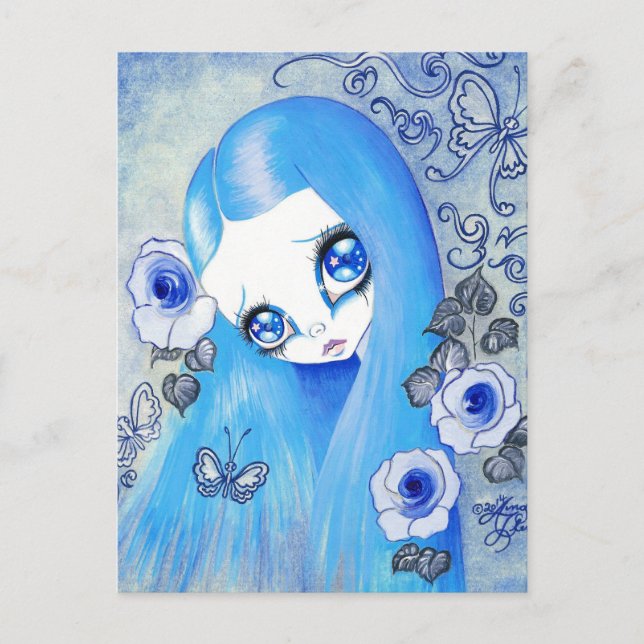 Gothflicka : "Christine" Vykort (Framsida)