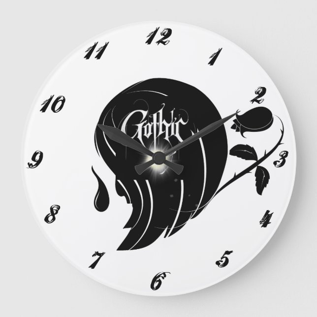 Gothic 4 Clock Stor Klocka (Framsida)