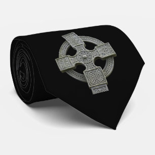 Gothic Aesthetic Celtic Kor Black Neck Tie Slips