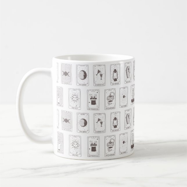 Gothic Aesthetic Tarot Card Mugg (Vänster)