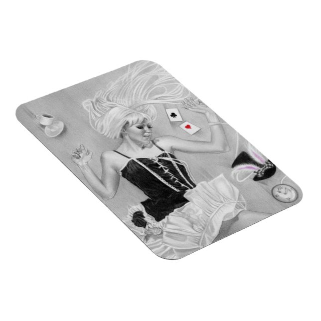 Gothic Alice i Wonderland Falling Premium Flexi M Magnet (Högersidan)
