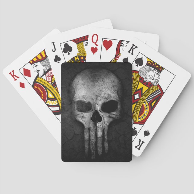 Gothic Alien Skull Casinokort (Baksidan)