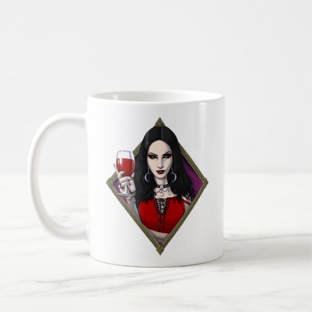 Gothic Alien Witch Kaffemugg (Vänster)