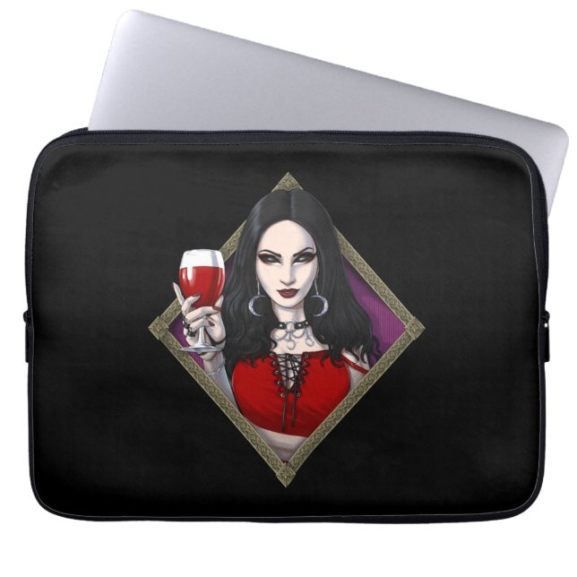 Gothic Alien Witch Laptop Fodral (Framsidan)