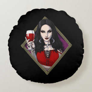 Gothic Alien Witch Rund Kudde