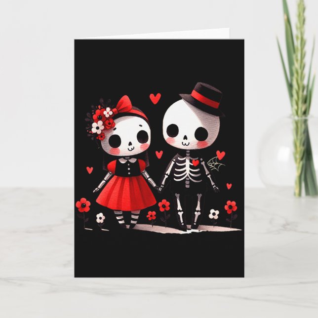 Gothic Alla hjärtans dag  Kort (Framsida)
