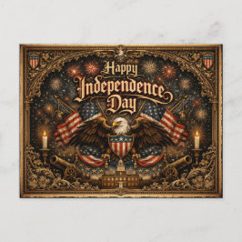 Gothic Americana Independence Day Helg Vykort