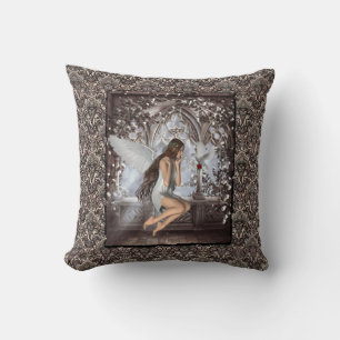 Gothic Angel och Hennes Dove Kudde