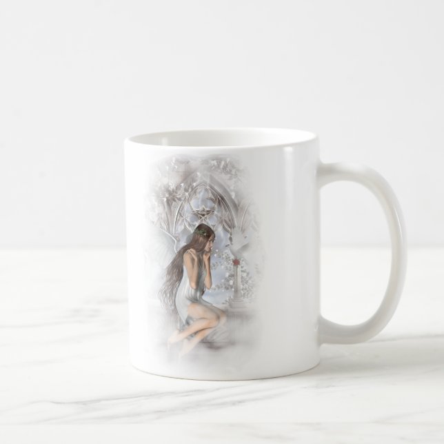 Gothic Angel och Hennes Dove Vignette Kaffemugg (Höger)