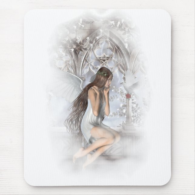 Gothic Angel och Hennes Dove Vignette Musmatta (Framsidan)