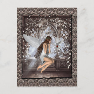 Gothic Angel och Hennes Dove Vykort