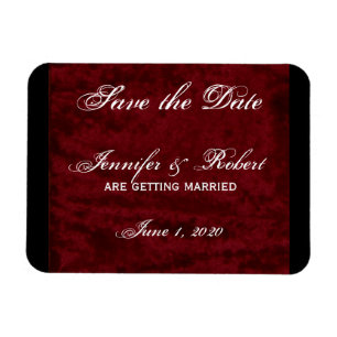 Gothic Angel på Red Velvet Spara datumet Magnet