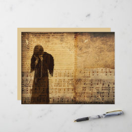 Gothic Angel Vintage Sepia Lakan Music Struktur