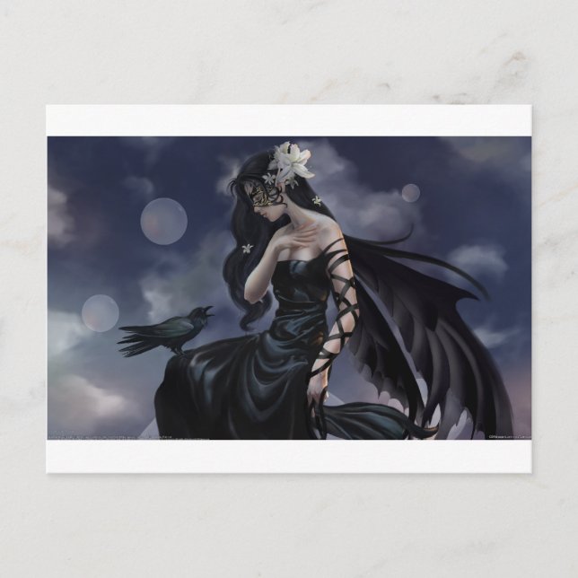 Gothic angel vykort (Framsida)